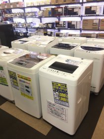 中古の洗濯機ですが、1ヶ月の保証期間がついています！！