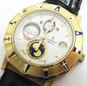 CORUM コルム K18 18金 金無垢 アルドミラルズカップ クロノグラフ 277 830 56 腕時計買取いたしました★