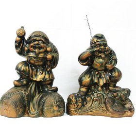 ☆ リサイクルショップ リバース 竹原店 貞篤作 大黒天 恵比寿天 七福神 大黒様 恵比寿様 商売繁盛 財運福徳 縁起物 置物 入荷しました~☆