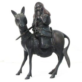 ☆ リサイクルショップ リバース 竹原店 時代物 古銅 騎馬のったり香炉 関羽 關公騎馬銅薫炉 約高さ18.5cm 約重量950g 入荷しました~☆