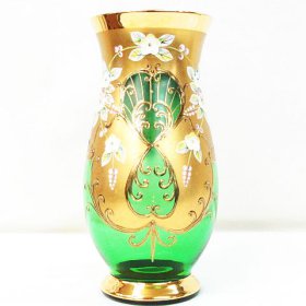 ☆ リサイクルショップ リバース 竹原店 BOHEMIA GLASS ボヘミアガラス 盛上金彩 フラワーベース 入荷しました~☆