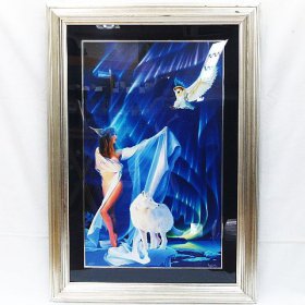☆ リサイクルショップ リバース 竹原店 額装 Jeffrey K. Berick ジェフリー・ベドリック 「 雪の妖精 」 シルクスクリーン 2/50 約高さ84cm横59.5cm 版画入荷しました~☆