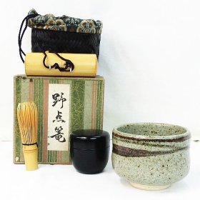 ☆ リサイクルショップ リバース 竹原店 野点篭セット 茶筅 茶碗 棗 茶籠 茶筅筒 花鳥梅花文錦 茶道具 抹茶碗 茶道 茶事 入荷しました~☆