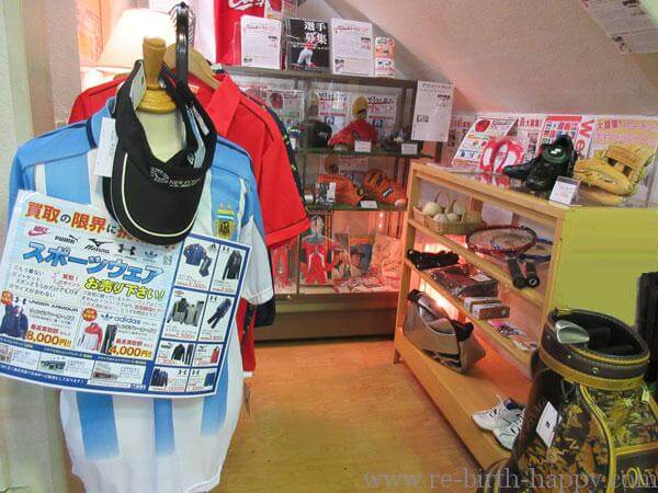 野球用品コーナー