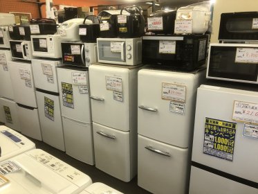 中古の冷蔵庫　洗濯機　電子レンジ　照明　炊飯器　テレビ　ポット　ガスコンロ　三原　東広島　尾道