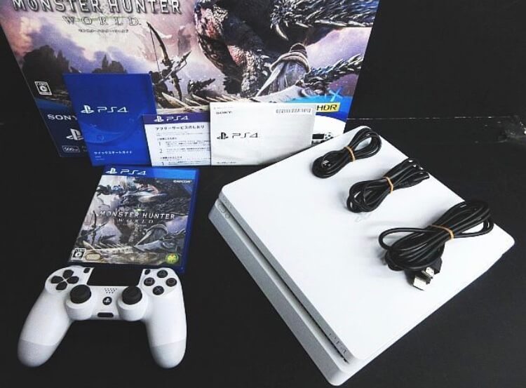 PlayStation4 モンスターハンターワールドStarterPack White CUH-2100A B02 500GB 本体同梱版買取