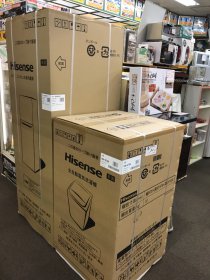 新品・未使用品 2ドア冷凍冷蔵庫＆全自動洗濯機入荷しました！