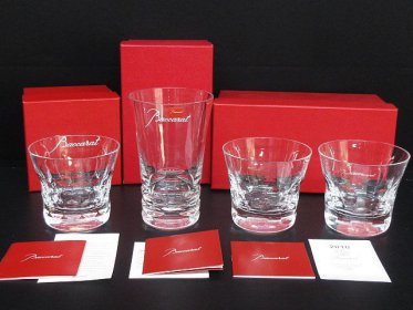 バカラ Baccarat ビバ 2013 タンブラー ロックグラス ベルーガ 2010 ペア クリスタル グラス ローラ ハイボールグラス 計4点 買取りました！