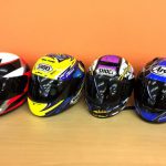 SHOEI ARAI ヘルメット 美品 レッド イエロー パープル ブルー