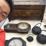 出張買取（生前整理）　壁時計・鉄瓶・工具
