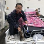冷蔵庫、洗濯機、ゴミ箱、掃除機、折りたたみベッド、こたつ、3段ボックス、アイロンなど家の中のほとんど買取させていただきました！！