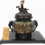 骨董品の買取をおこなっております。 縁起物 招福 茶道具