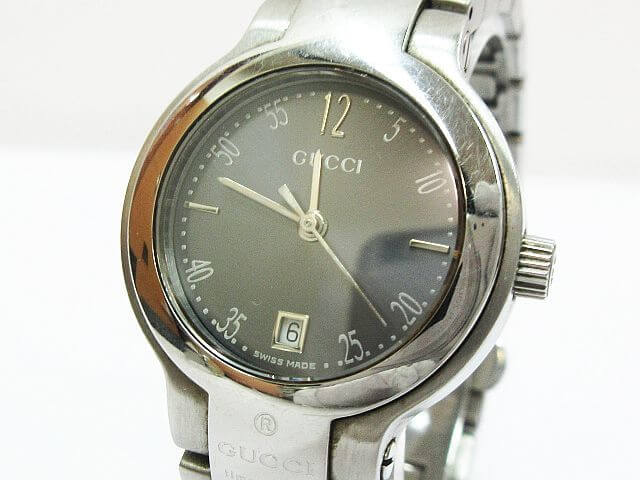 GUCCI グッチ 8900L 腕時計 レディース スイス製 デイト シルバー グレー文字盤 ラウンドフェイス QZ買取りました