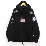 17ss Supreme×THE NORTH FACE Trans Antarctica Expedition プルオーバーパーカー ブラック