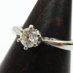 Pt900 ダイヤモンド 7号 リング 0.269ct メレ 0.042ct 総重量3.4g 買い取りました！