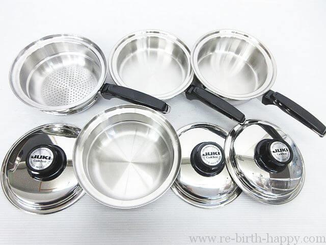 JUKI CookBest パスタ鍋 両手鍋 蒸し器 など10点セット ステンレス7層