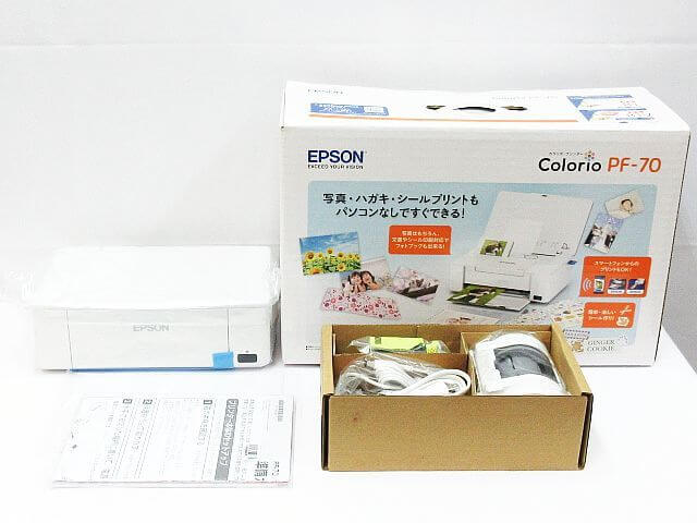 EPSON エプソン Colorio カラリオ コンパクトプリンター PF-70 スマホ対応 写真 ハガキ 無線 写真プリント Wi-Fi