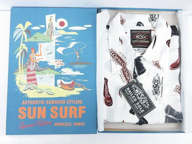 100周年記念モデル WESCO ウエスコ SUN SURF サンサーフ アロハシャツ ハワイアンシャツ